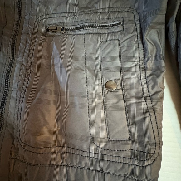 Express Men's Gray Plaid Lightweight Jacket Small - Picture 2 of 11